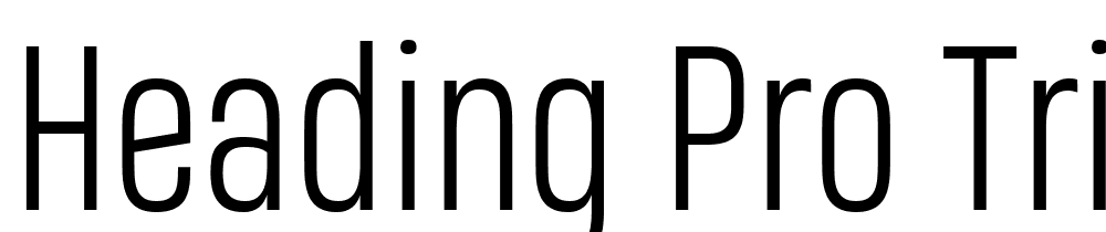 Heading-Pro-Trial-Light font family download free