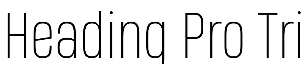 Heading-Pro-Trial-Thin font family download free