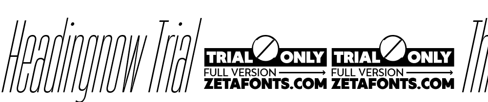 HeadingNow-Trial-01-Thin-Italic font family download free