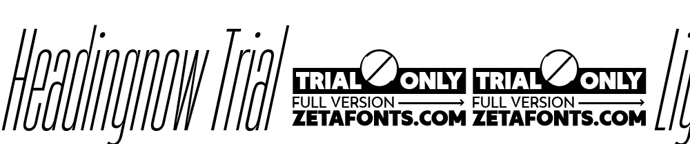 HeadingNow-Trial-02-Light-Italic font family download free