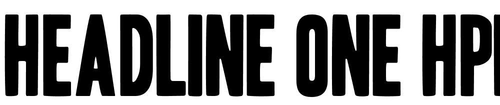 Headline-One-HPLHS font family download free