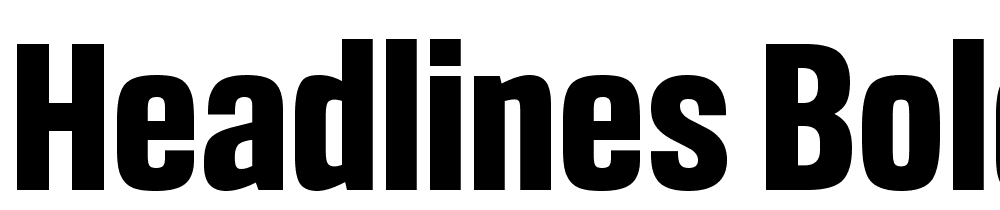 Headlines-Bold font family download free