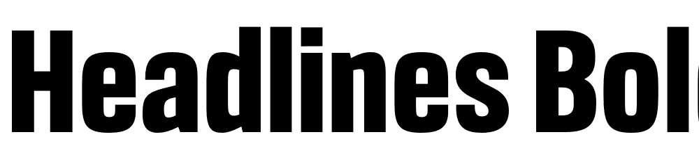 Headlines-Bold font family download free