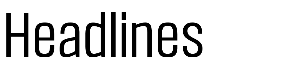 Headlines font family download free