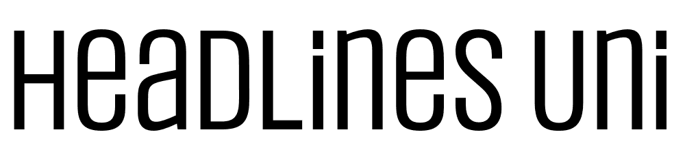 Headlines-Uni-A-Regular-Trial font family download free