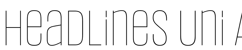 Headlines-Uni-A-Thin-Trial font family download free