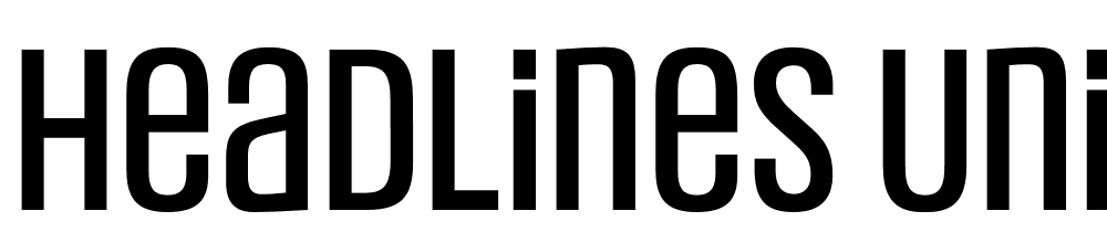 Headlines Unicase font family download free