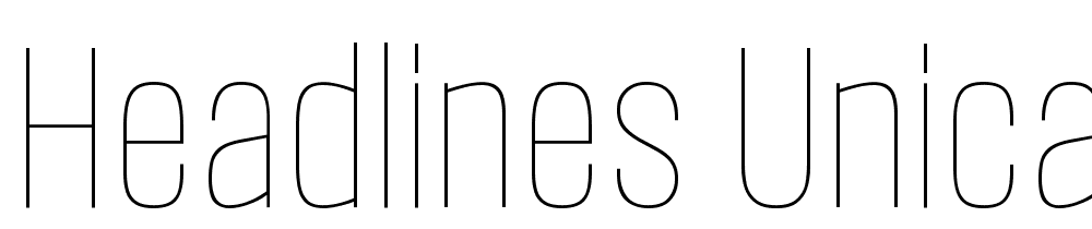 Headlines Unicase font family download free