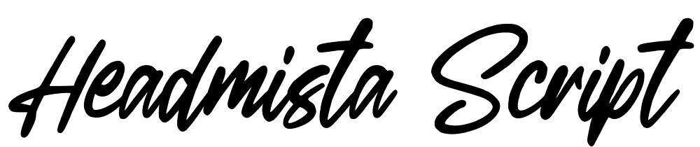 Headmista-Script font family download free