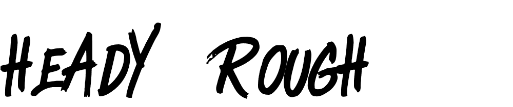 Heady Rough font family download free