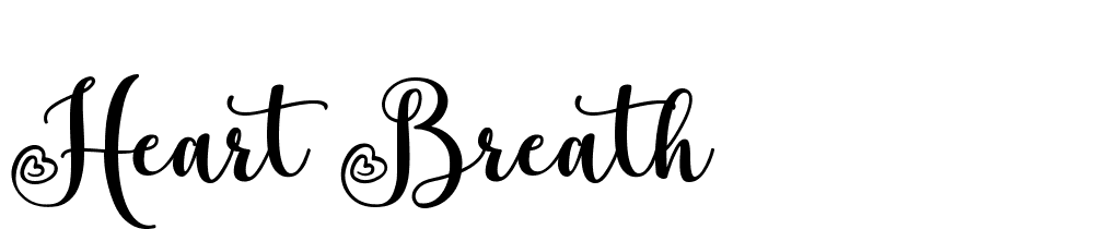 Heart Breath font family download free