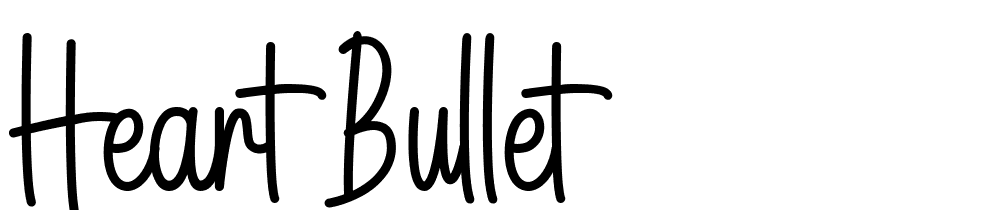 Heart-Bullet font family download free