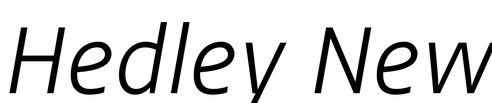 Hedley-New-Light-Italic font family download free