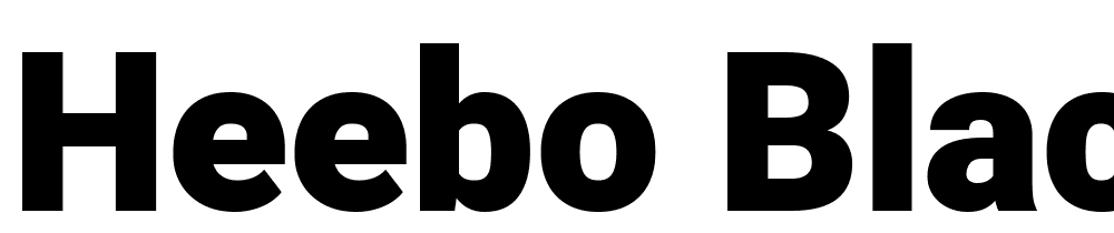 Heebo-Black font family download free