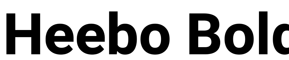 Heebo-Bold font family download free
