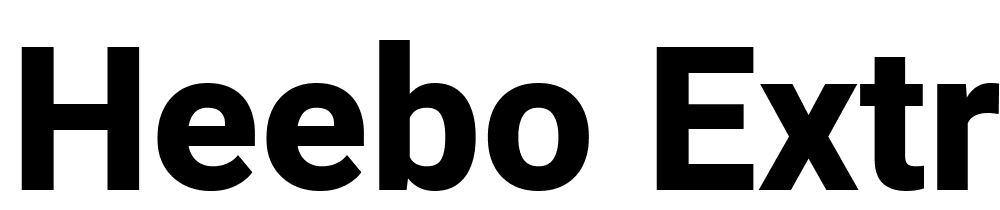 Heebo-ExtraBold font family download free