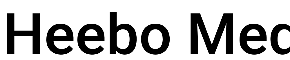 Heebo-Medium font family download free