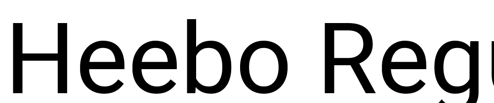 Heebo-Regular font family download free