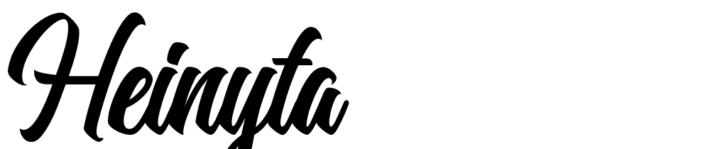 Heinyta font family download free