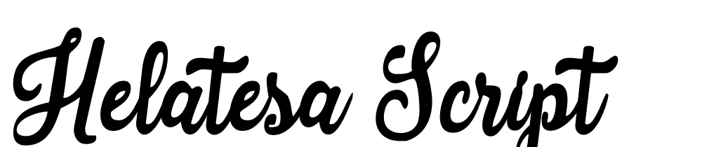 helatesa-script font family download free