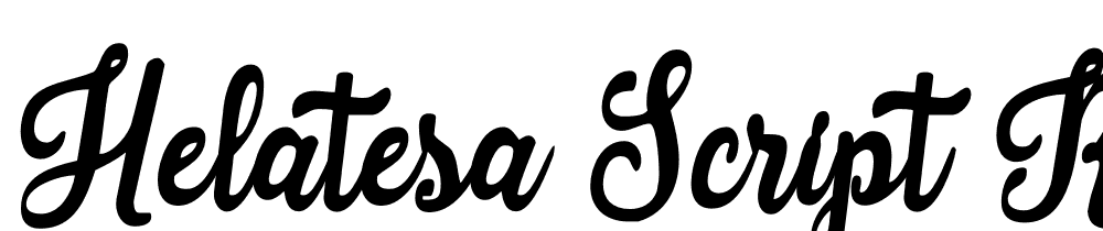 Helatesa-Script-Regular font family download free