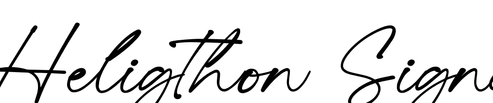 heligthon-signature font family download free