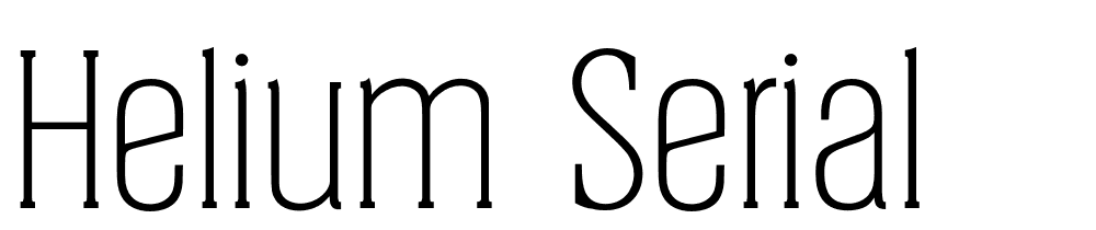 Helium Serial font family download free