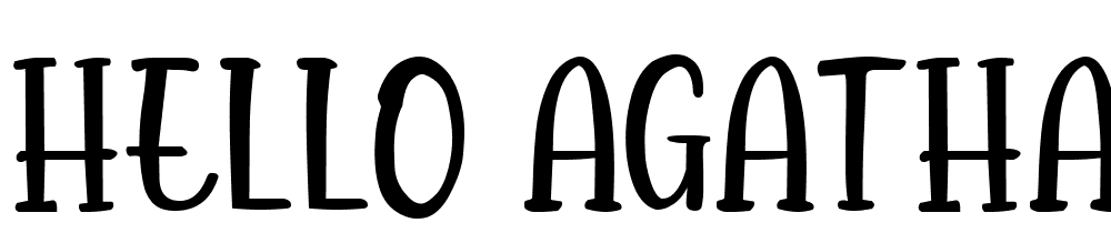 Hello-Agatha-Serif font family download free