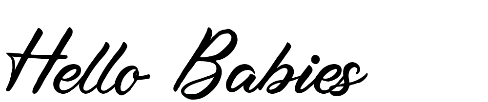 Hello Babies font family download free