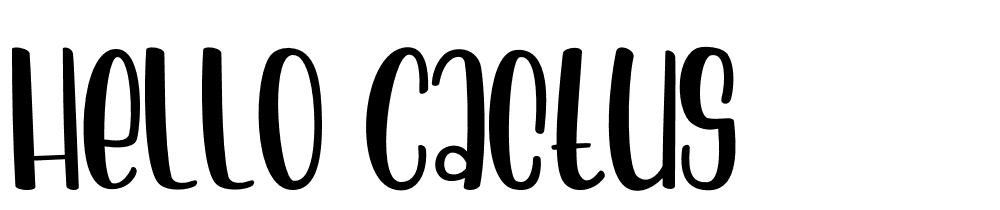 hello_cactus font family download free