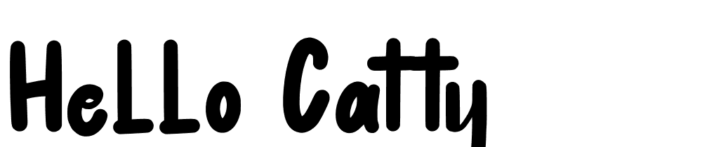 Hello-Catty font family download free