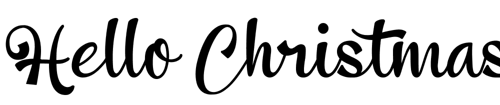 Hello Christmas font family download free