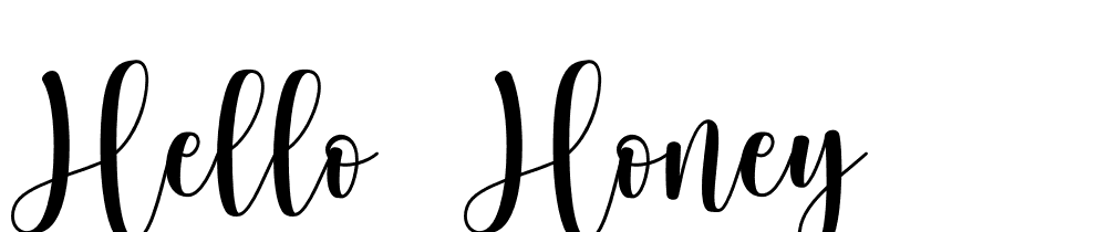 Hello Honey font family download free