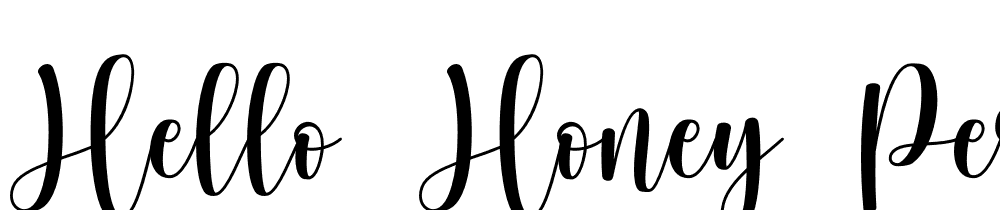 hello-honey-Personal-Use font family download free