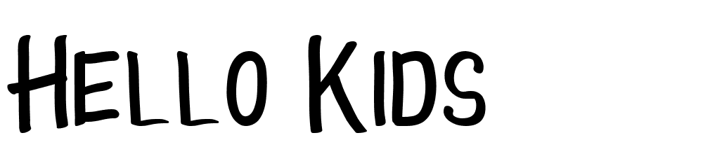 Hello Kids font family download free