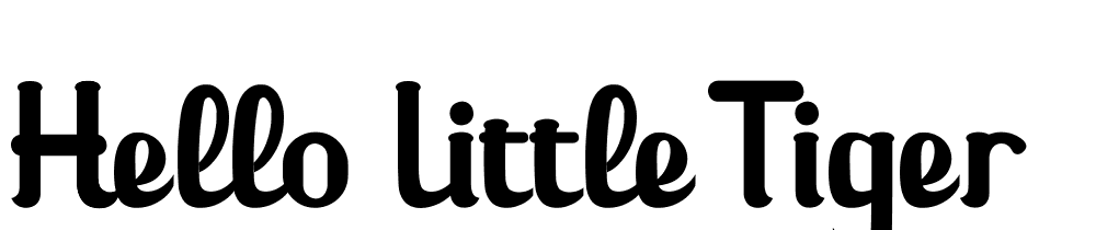 Hello Little Tiger font family download free