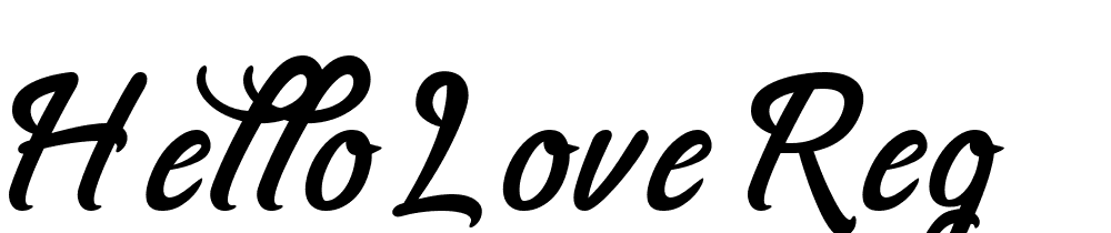 hello_love-reg font family download free