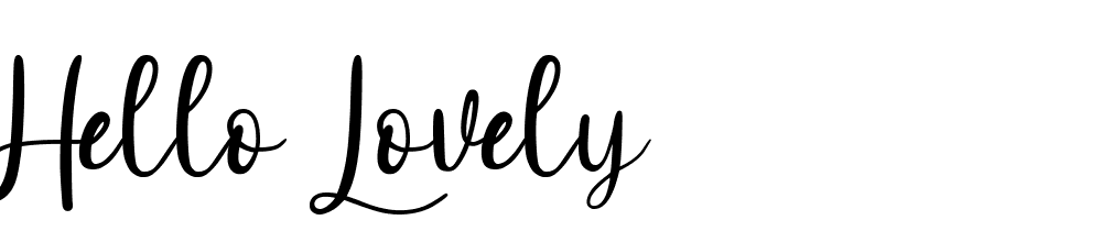 Hello-Lovely font family download free