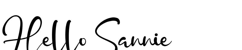 Hello-Sannie font family download free