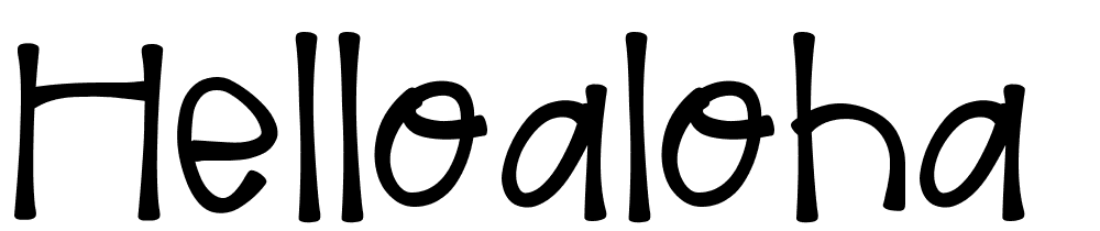 helloaloha font family download free