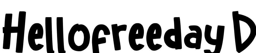 Hellofreeday-DEMO font family download free