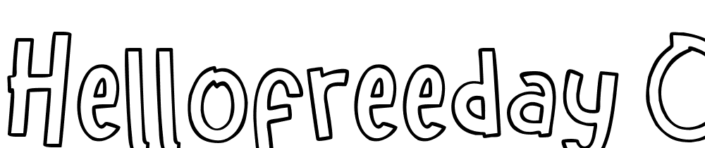 Hellofreeday-Outline-DEMO font family download free