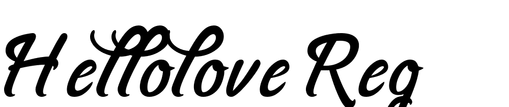 hellolove reg font family download free