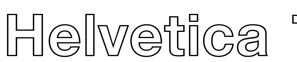 Helvetica-75-Bold-Outline font family download free