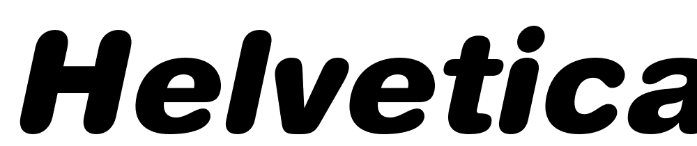 Helvetica-Rounded-LT-Black-Oblique font family download free
