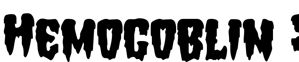 Hemogoblin-Staggered font family download free