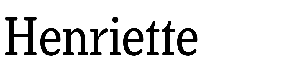 Henriette font family download free