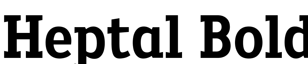 Heptal-Bold font family download free