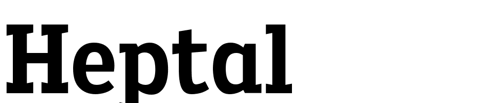 heptal font family download free