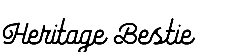 Heritage-Bestie font family download free